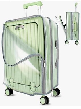 BRAND NEW 24" LUGGAGE COVER ZIPPER PROTECTOR SUITCASE TRAVEL FRONT OPEN CLEAR